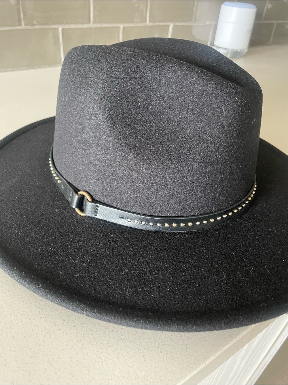 a.n.a Black Felt Fedora Hat